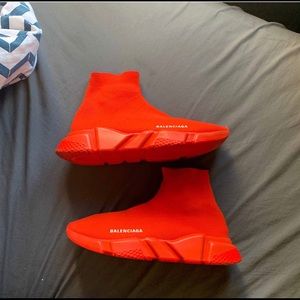 Balenciaga Speed Trainers Red Size 8